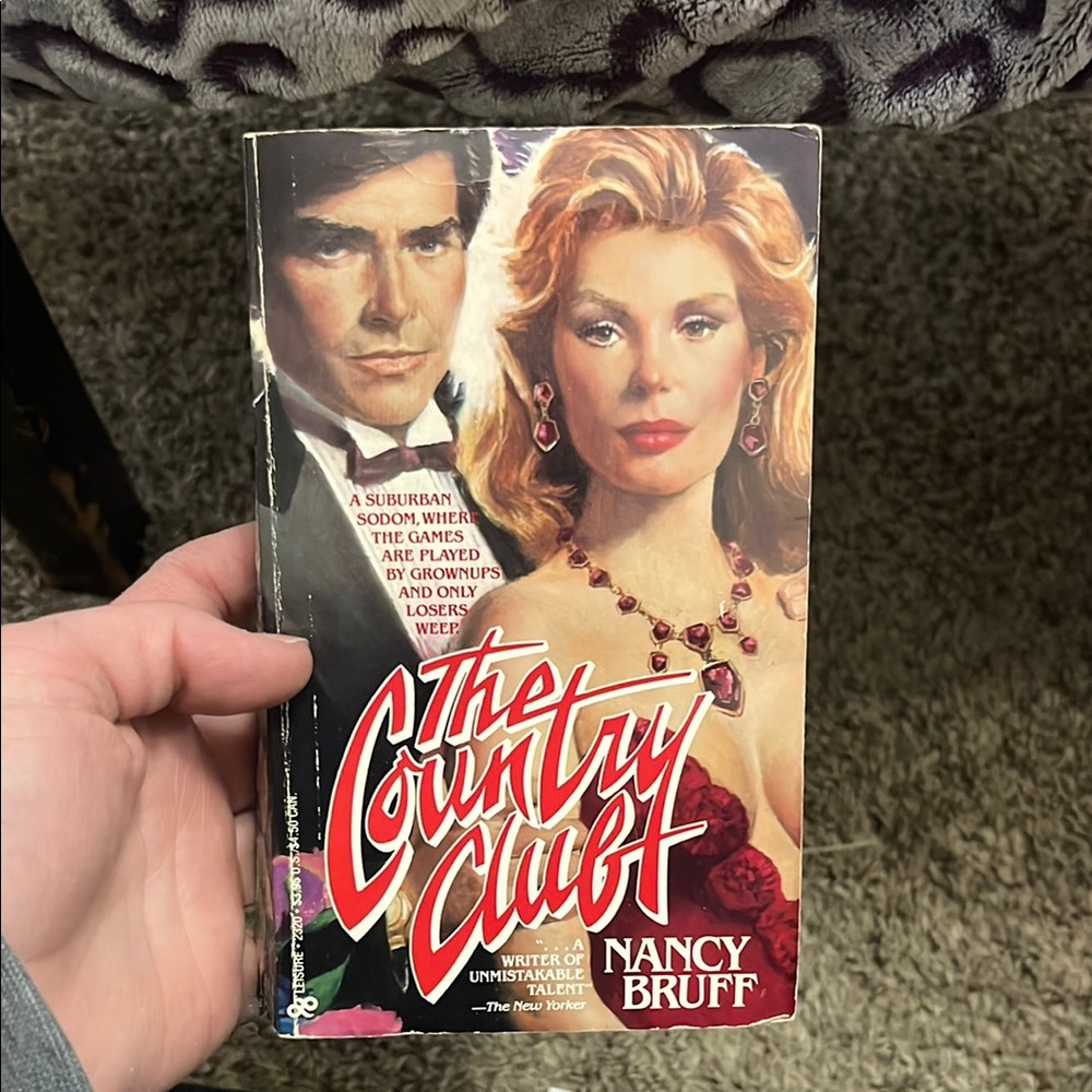 The Country Club, By Nancy Bruff, Red and White Vintage Romance Novel